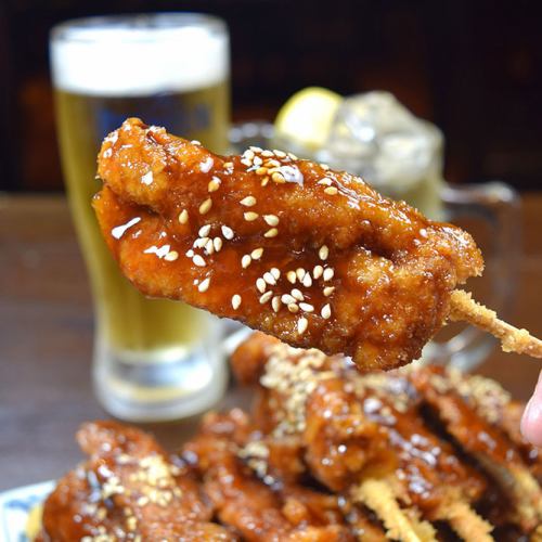 やみつきレバカツ串
