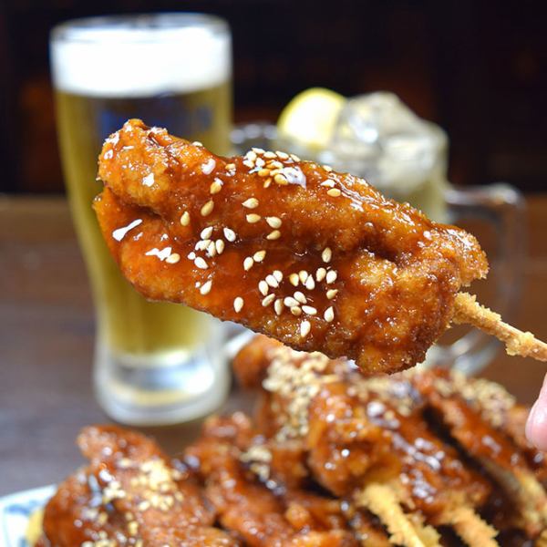 やみつきレバカツ串