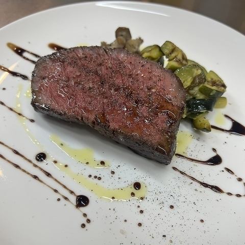国産黒毛和牛うちひらのグリル(特製バルサミコソース)