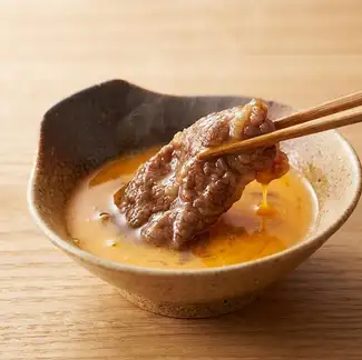 羊肉店風ラムすきしゃぶのたれ（生卵付き）