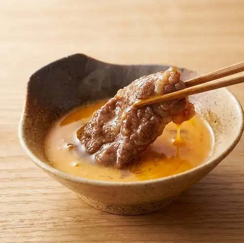 羊肉店風ラムすきしゃぶのたれ（生卵付き）