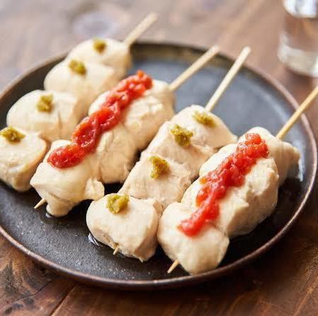 炭烤雞肉串（配梅子和芥末）
