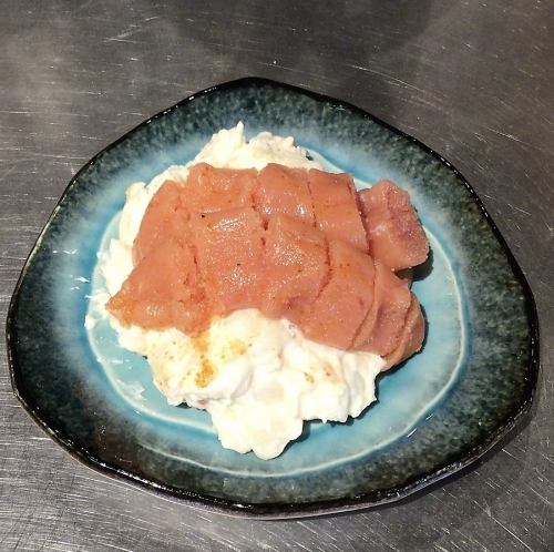 馬鈴薯沙拉裡放了太多明太子（辣鱈魚子）