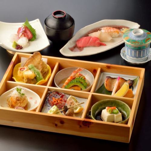 Popular lunch starts from 900 yen/Lunch kaiseki course starts from 4400 yen