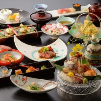 享受正宗日本料理的“银杏”怀石套餐[9,680日元]～本月的菜单～