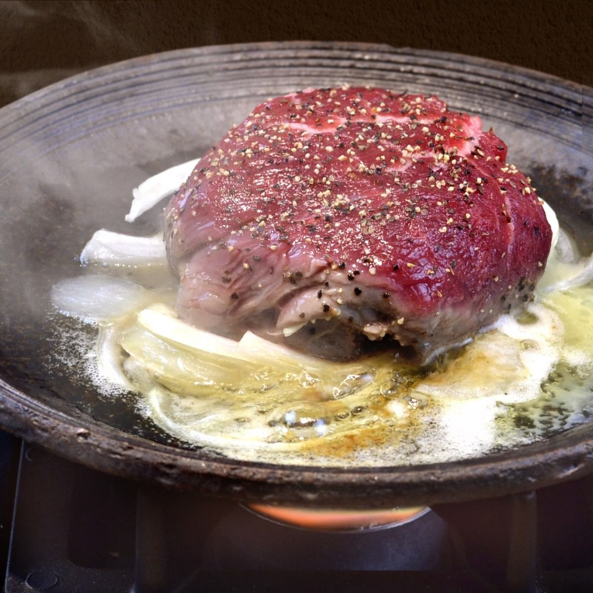 Wagyu beef fillet steak served with your favorite seasonings such as wasabi and rock salt.