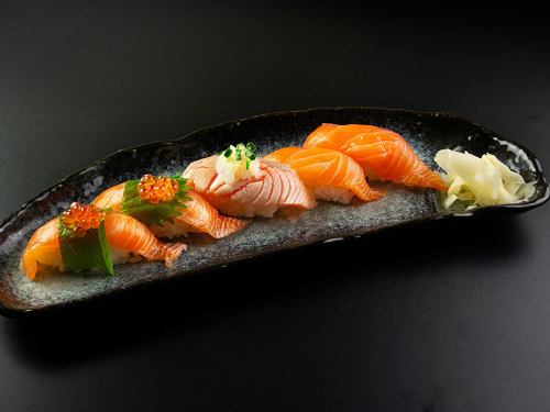 Salmon 5-piece Nigiri