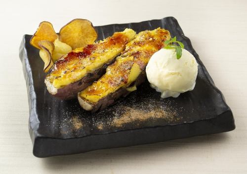 Sweet potato brulee