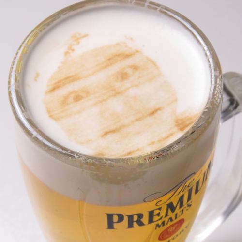 You can even print your face ★ Draft beer foam art!!
