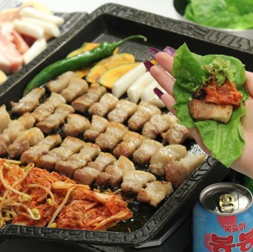 [Saturdays, Sundays, and Holidays Lunch Only] All-you-can-eat samgyeopsal & all-you-can-drink 2,400 yen (tax included)
