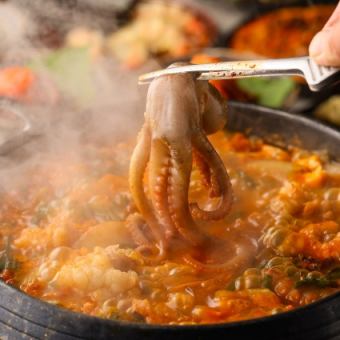 【1番人気】タコのナッコプセ付き贅沢コース◆2時間飲み放題付全7品4000円