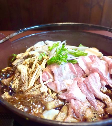 【歓送迎会おすすめ】【飲放付き】郡山ブラック鍋コース9品　5000円（税込）