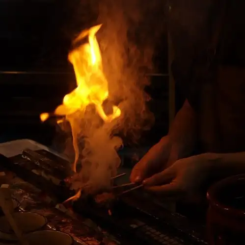 正宗炭烤日式鸡肉串