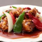 Sweet and sour pork with black vinegar (you can also choose sweet and sour)