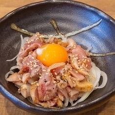 【人気！】とり塩ユッケ