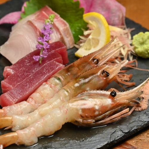贅沢お造り3種盛り合せ