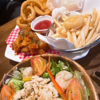 【コスパ最高◎】春のスタンダードプラン・4500円！牛ステーキ等全5品＋2H飲放付