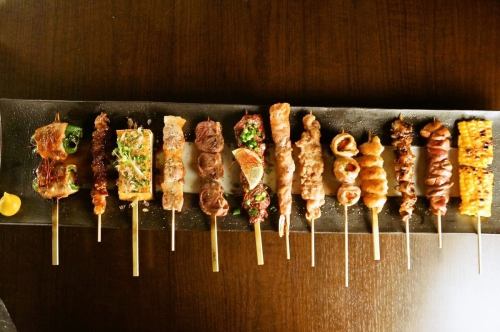 Exquisite yakitori made with fresh chicken caught in the morning!!