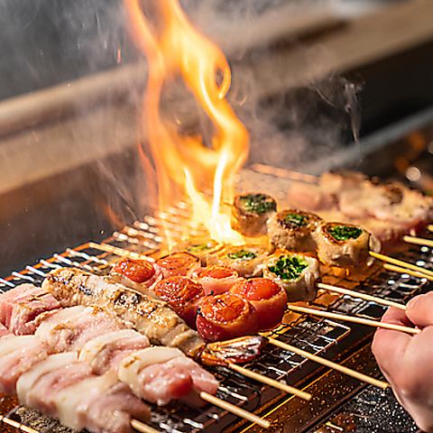 博多串焼き！鶏,牛,豚の肉から創作まで