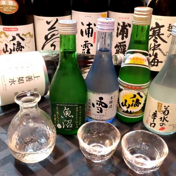 『厳選』日本酒に舌鼓♪仕入れに拘った鮮魚との相性抜群です！