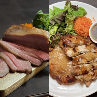 [Double main course] Two-item roast course, food only 3,800 yen