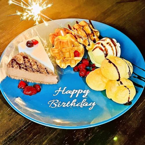 Birthday plates available♪