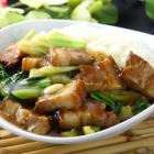 Pork belly rice