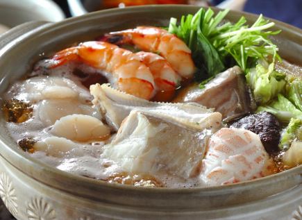 송년회【화극 해물어 스키 냄비 코스】(11/25~12/30)〈전 6품〉10,000엔/요리만 8,200엔