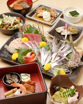 【和匠　鷹の羽コース】（4/1～4/30）料理10,000円 + 飲み放題2,000円