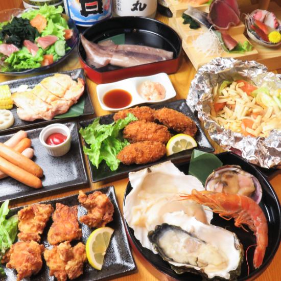 拝島駅南口より徒歩約1分。新鮮なこだわりの海鮮食材を浜焼スタイルで堪能ください！
