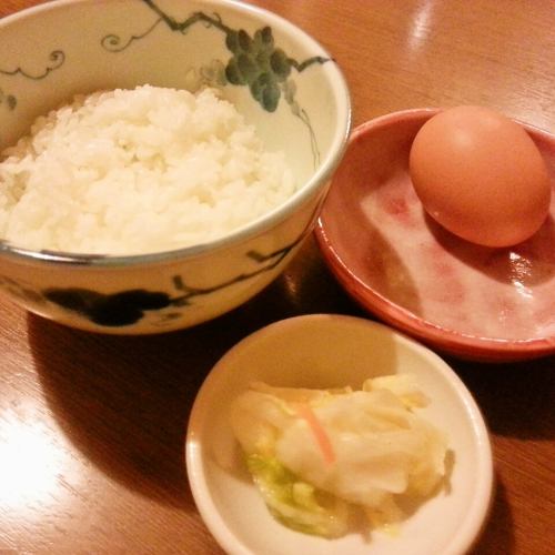 Hinai chicken and egg on rice