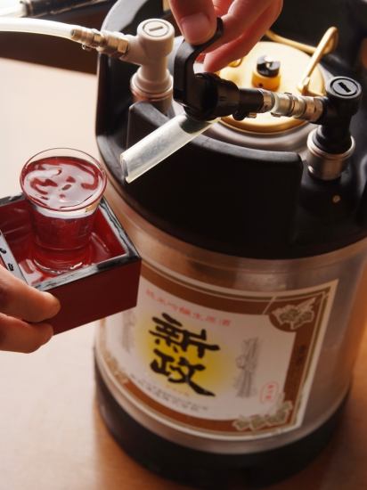 県内外の銘酒を取り揃えております。料理との相性も楽しんで。