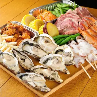 【贅沢海鮮！】2時間飲み放題＆カラオケ歌い放題付き♪お得！天プレート