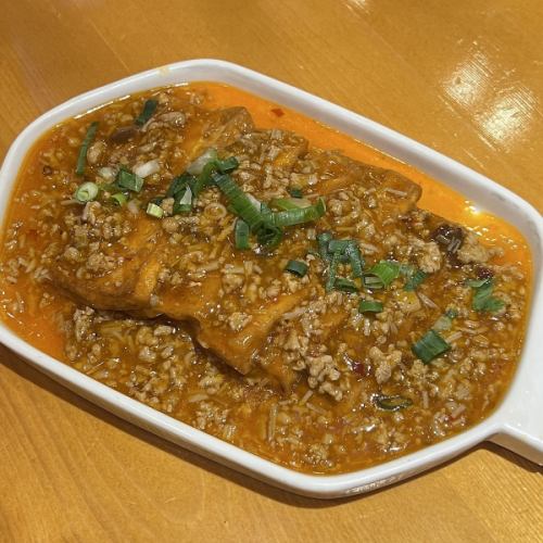 絹ごし豆腐の四川風焼き