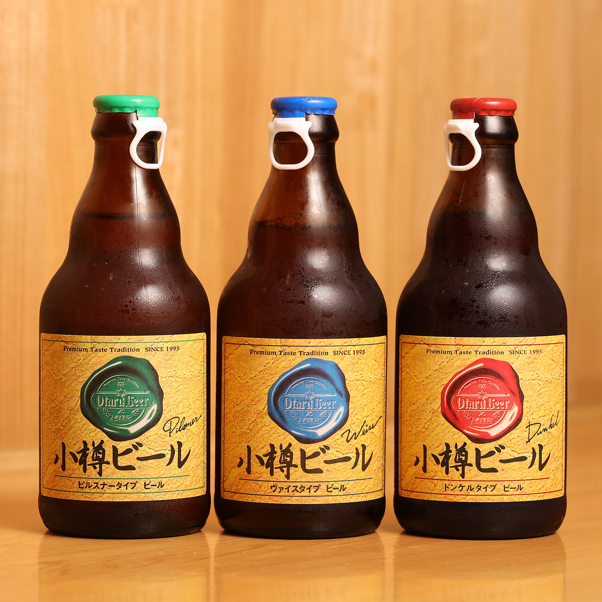 厚別で希少！絶品小樽ビール３種をご用意。