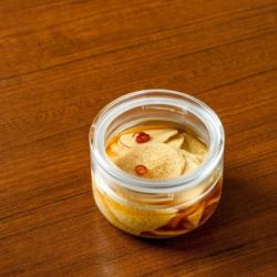 Chinese yam pickled in wasabi and soy sauce