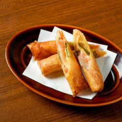 Mochi Mentaiko Cheese Spring Rolls