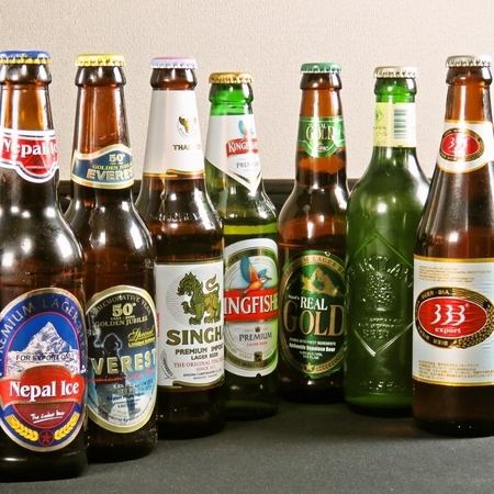 Beers from various Asian countries are also available!