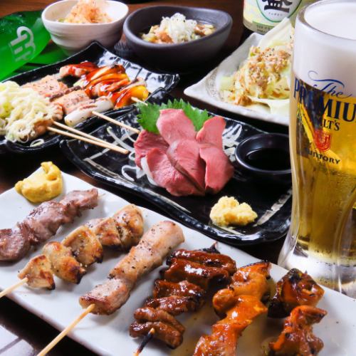 ◆大黒といえば串焼き!自慢の焼きとんスタンダードコース<120分飲み放題付き>4000円