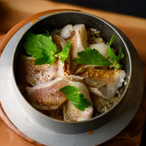 脂がのったのどぐろ釜飯