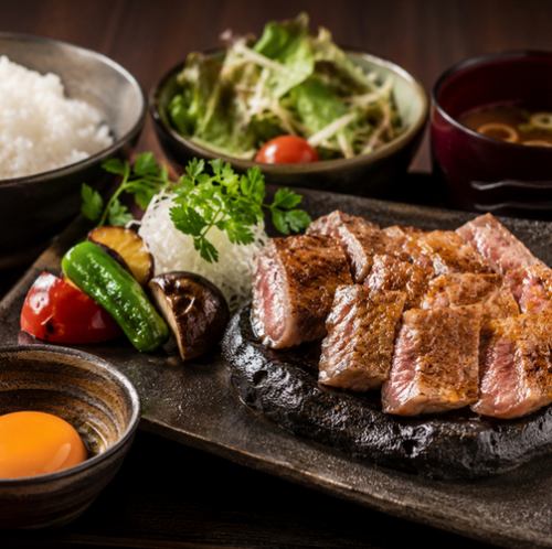 A5和牛の西京漬溶岩焼定食 ~特製卵黄ディップ~