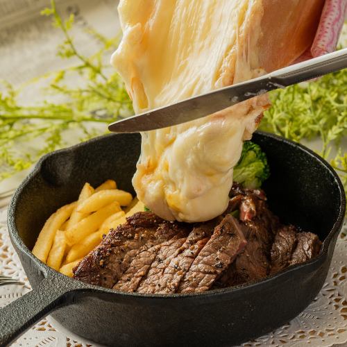 Raclette cheese topping OK on any menu!