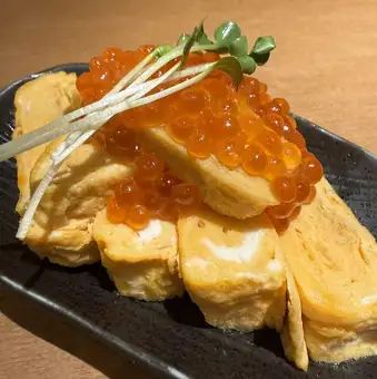 いくら乗せ乗せ！だし巻き玉子