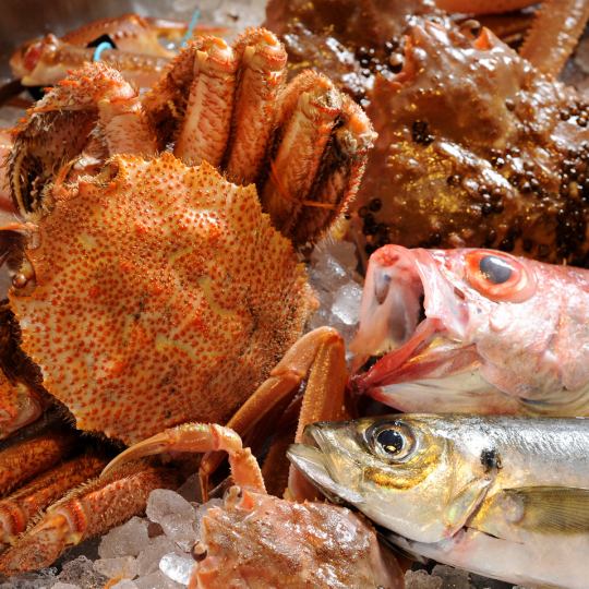 [Kanazawa seasonal crab and fresh fish caught that morning] A luxurious six-course meal that lets you enjoy the flavors of winter! 120-minute all-you-can-drink course