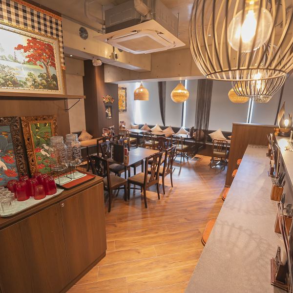 全席リゾート感いっぱいのこだわりの店内♪大人数の宴会にも★