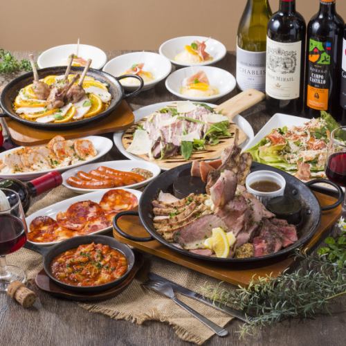 新年派對·派對♪午餐套餐★紋身肉·肉·肉!【肉套餐】5000日元(含稅)