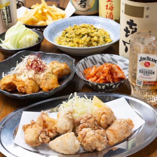 [Great for various banquets and drinking parties] "Banquet course" packed with popular fried chicken Johnny menus 3,828 yen (tax included)