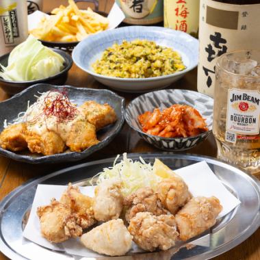 【适合各种宴会、酒会】人气炸鸡约翰尼菜单的“宴会套餐”3,828日元（含税）