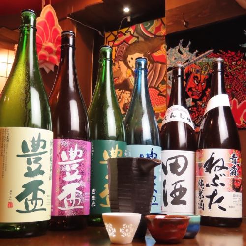 青森県の地酒を豊富に取り揃えてます。
