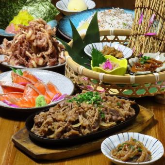 【120分飲み放題付】B-1グランプリ優勝の逸品で乾杯！「牛バラ焼きコース」＜全10品＞